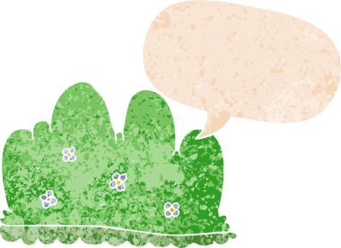 bir insan tarafından çizilmiş grunge sıkıntılı retro biçimli konuşma kabarcığı ile karikatür çiti