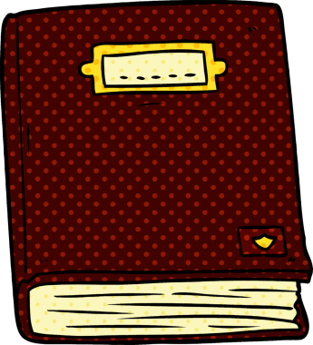 Bir insan tarafından çizilmiş eski bir çizgi roman.