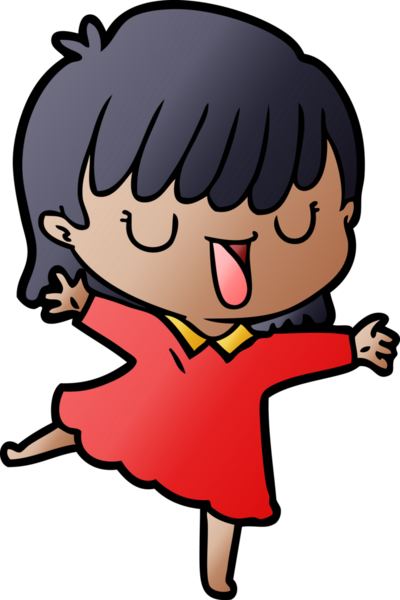 Bir insan tarafından çizilmiş karikatür kadın.