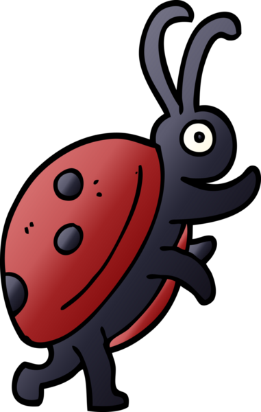 Bir insan tarafından çizilmiş karalama böceği.