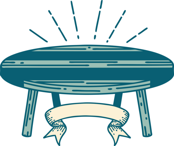 Bir insan tarafından çizilmiş dövme stili ahşap bir afiş.