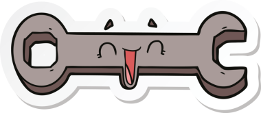 Bir insan tarafından çizilmiş çizgi film anahtarının çıkartması.