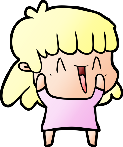 Bir insan tarafından çizilmiş karikatür kadın.