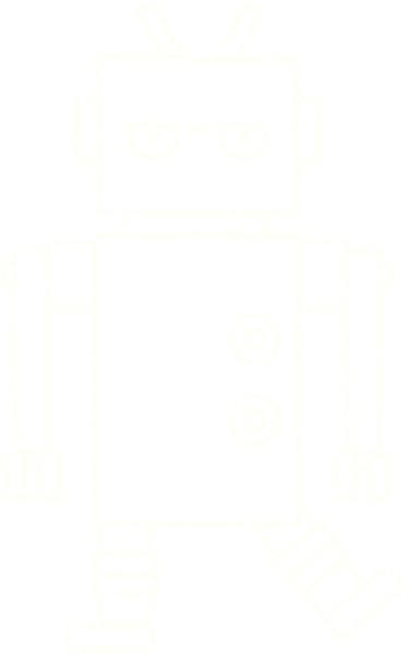 Bir insan tarafından çizilen robot tebeşiri.