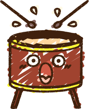 Bir insan tarafından çizilen Davul Tebeşiri Vurma