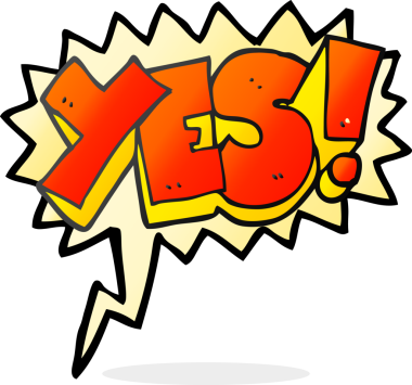 Serbest konuşma balonu karikatürü evet bir insan tarafından çizilmiş sembol