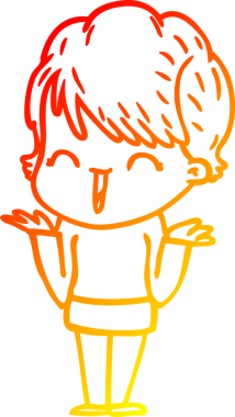 Bir insan tarafından çizilmiş gülen bir karikatür çizimi.