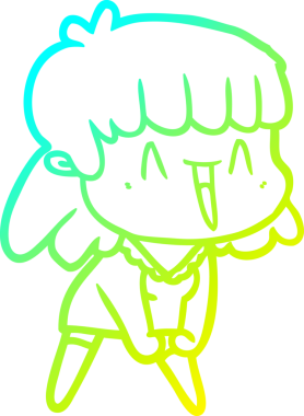 Bir insan tarafından çizilmiş bir karikatür kadın çizimi.