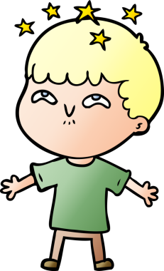 çizgi film bir insan tarafından çizilmiş hayret verici çocuk.