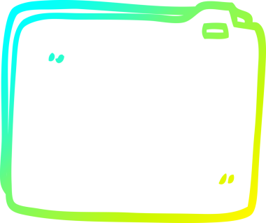 Bir insan tarafından çizilmiş bir iş karikatürünün soğuk gradyan çizimi