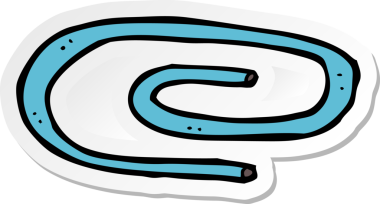 Bir insan tarafından çizilmiş bir karikatür atacının çıkartması.