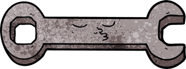 Bir insan tarafından çizilmiş çizgi film anahtarı.