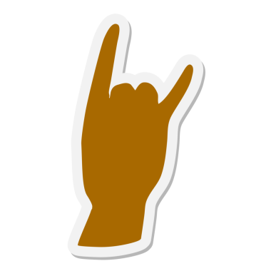 Bir insan tarafından çizilmiş çıkartma.