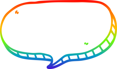 gökkuşağı gradyan çizgi çizimi bir insan tarafından çizilmiş bir karikatür konuşma balonu