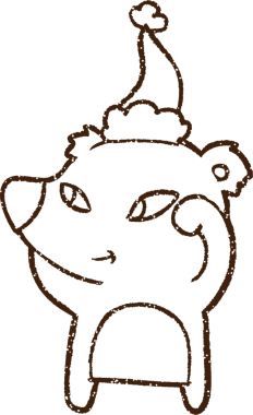 Bir insan tarafından çizilen Kutup Ayısı Kömürü