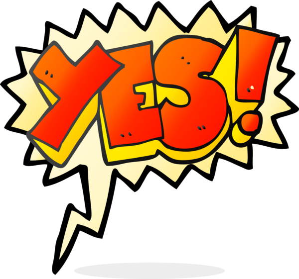 Serbest konuşma balonu karikatürü evet bir insan tarafından çizilmiş sembol