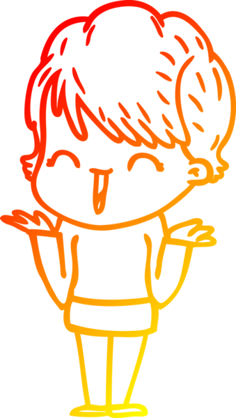 Bir insan tarafından çizilmiş gülen bir karikatür çizimi.