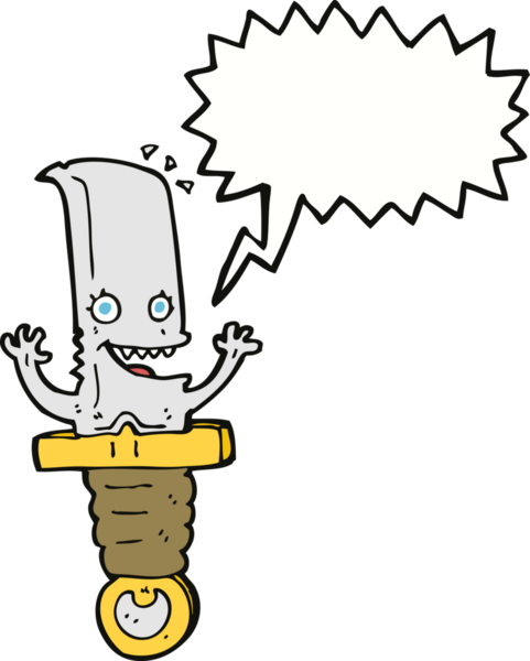 Bir insan tarafından çizilmiş konuşma balonu olan çılgın bir çizgi film karakteri.