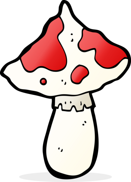 Bir insan tarafından çizilmiş mantar taburesi.