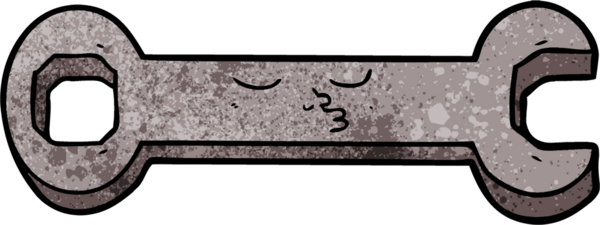 Bir insan tarafından çizilmiş çizgi film anahtarı.