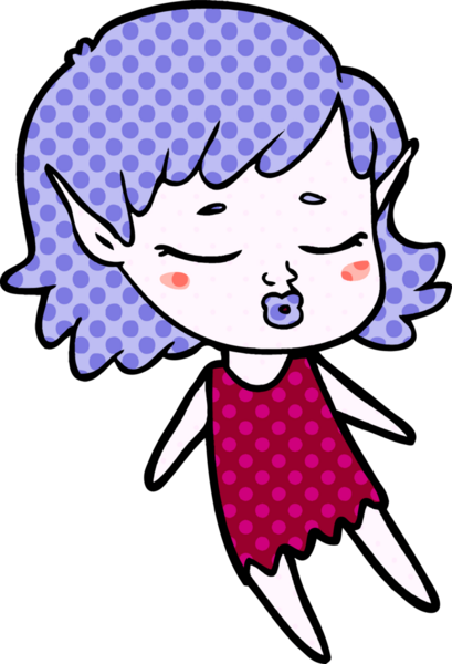 Bir insan tarafından çizilmiş güzel bir elf kızı.