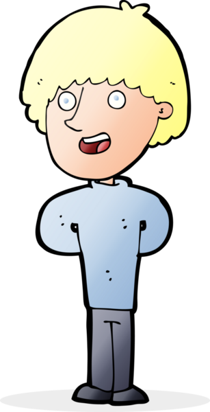 Bir insan tarafından çizilmiş mutlu bir adam.