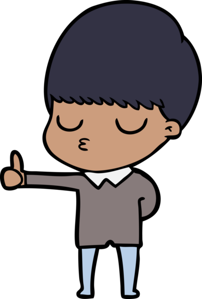 Bir insan tarafından çizilmiş sakin çocuk çizgi filmi.