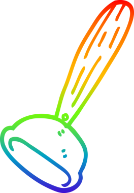 Bir insan tarafından çizilmiş bir tuvalet pompasının çizimi.