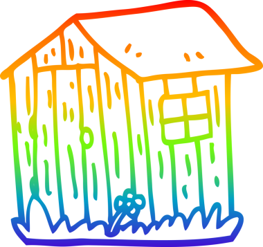 Bir insan tarafından çizilmiş ahşap bir karikatür çizimi.