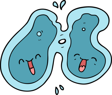 bir insan tarafından çizilen karikatür hücresi