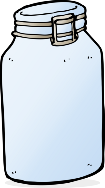 bir insan tarafından çizilmiş cam kavanoz.