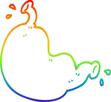 gökkuşağı gradyanı bir insan tarafından çizilmiş karikatür organı çizimi