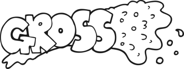 Bir insan tarafından çizilmiş siyah beyaz bir karikatür.