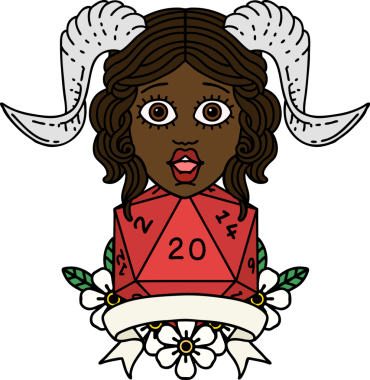 Retro Dövme Biçimi Bir insan tarafından çizilmiş doğal yirmi zar atışıyla düzenleme