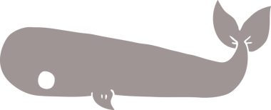 Bir insan tarafından çizilmiş karalama balinası.