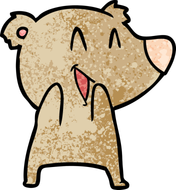 Bir insan tarafından çizilmiş bir çizgi film karakteri.