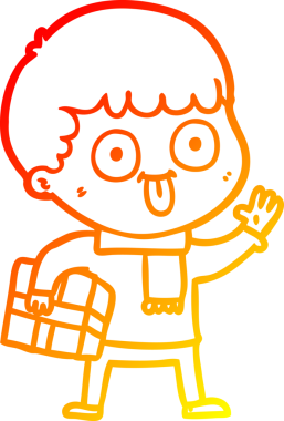 Bir insan tarafından çizilmiş çizgi film karakteri.