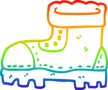 gökkuşağı gradyan çizimi bir insan tarafından çizilmiş bir çizim