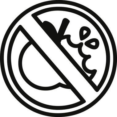 bir insan tarafından çizilmiş sağlıklı yiyecek simgesi yok