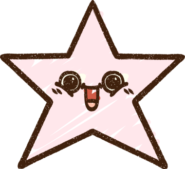 Bir insan tarafından çizilen Mutlu Yıldız Tebeşiri