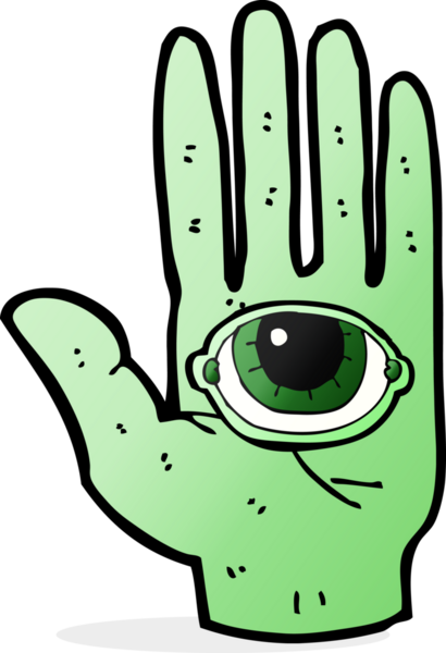 Bir insan tarafından çizilmiş ürkütücü bir çizgi film.