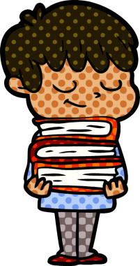 Bir insan tarafından çizilmiş mutlu çocuk çizgi filmi.