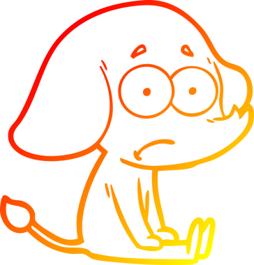 Bir çizgi filin sıcak eğimli çizimleri. Belirsiz bir fil yerde bir insan tarafından çizilmiş.