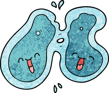 bir insan tarafından çizilen karikatür hücresi