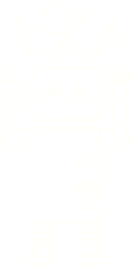 Bir insan tarafından çizilen kıvılcımlı robot tebeşiri