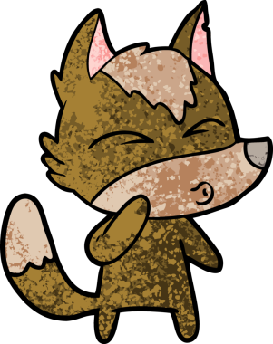 Bir insan tarafından çizilmiş bir kurt düdüğü.