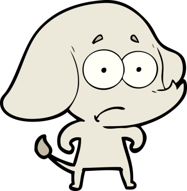 bir insan tarafından çizilmiş belirsiz bir fil.