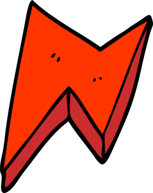 Bir insan tarafından çizilmiş karalama ateş cıvatası.