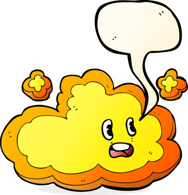 bir insan tarafından çizilmiş konuşma baloncuklu çizgi film bulutu