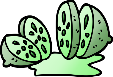 Bir insan tarafından çizilmiş karalama narenciye meyvesi.